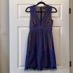 BCBG Navy blue lace dress